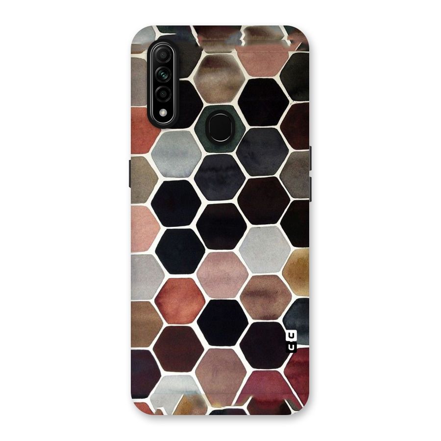 Elite Pastel Hexagons Back Case for Oppo A31