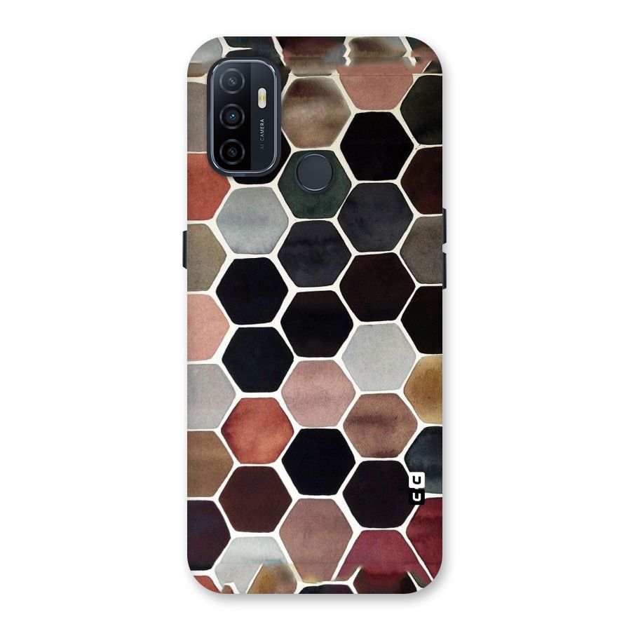 Elite Pastel Hexagons Back Case for Oppo A32