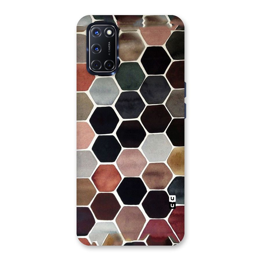 Elite Pastel Hexagons Back Case for Oppo A52