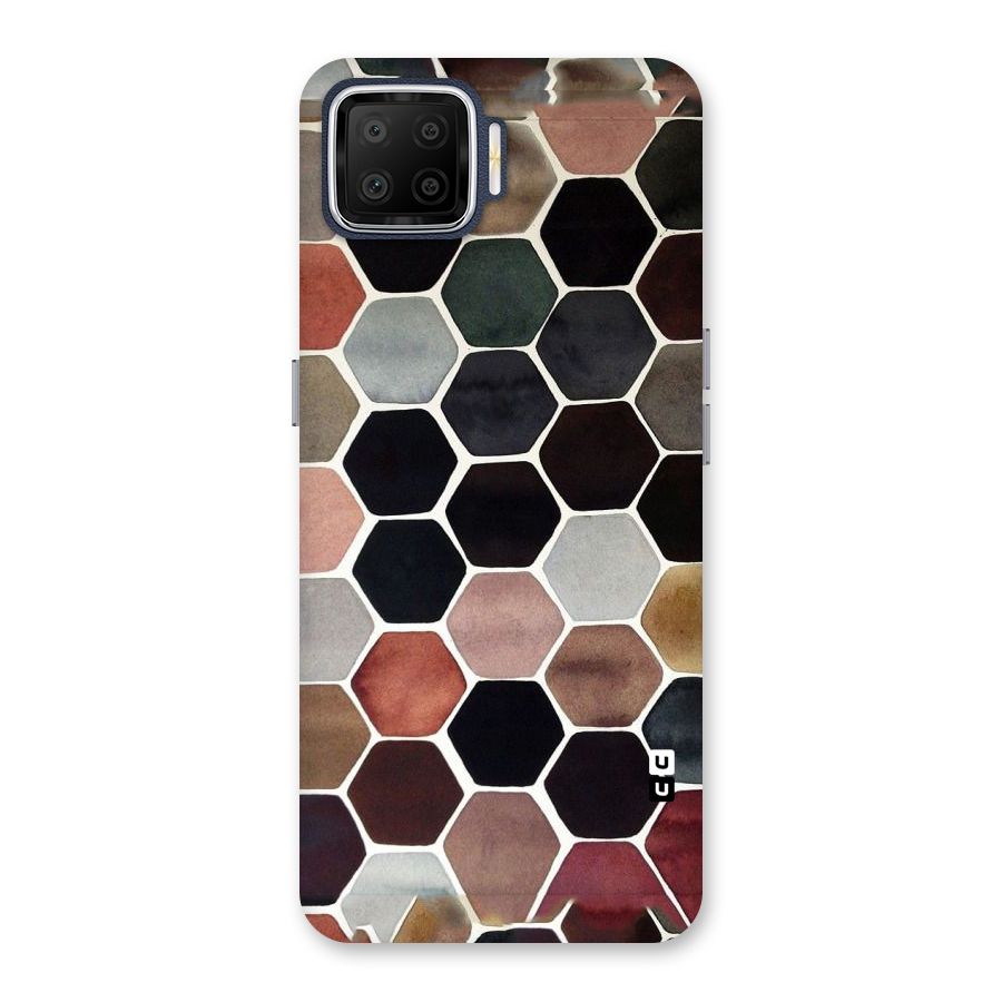 Elite Pastel Hexagons Back Case for Oppo F17
