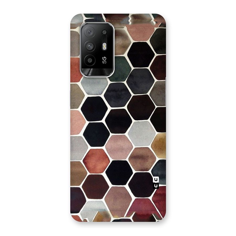 Elite Pastel Hexagons Back Case for Oppo F19 Pro Plus 5G