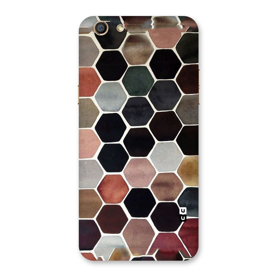 Elite Pastel Hexagons Back Case for Oppo F3