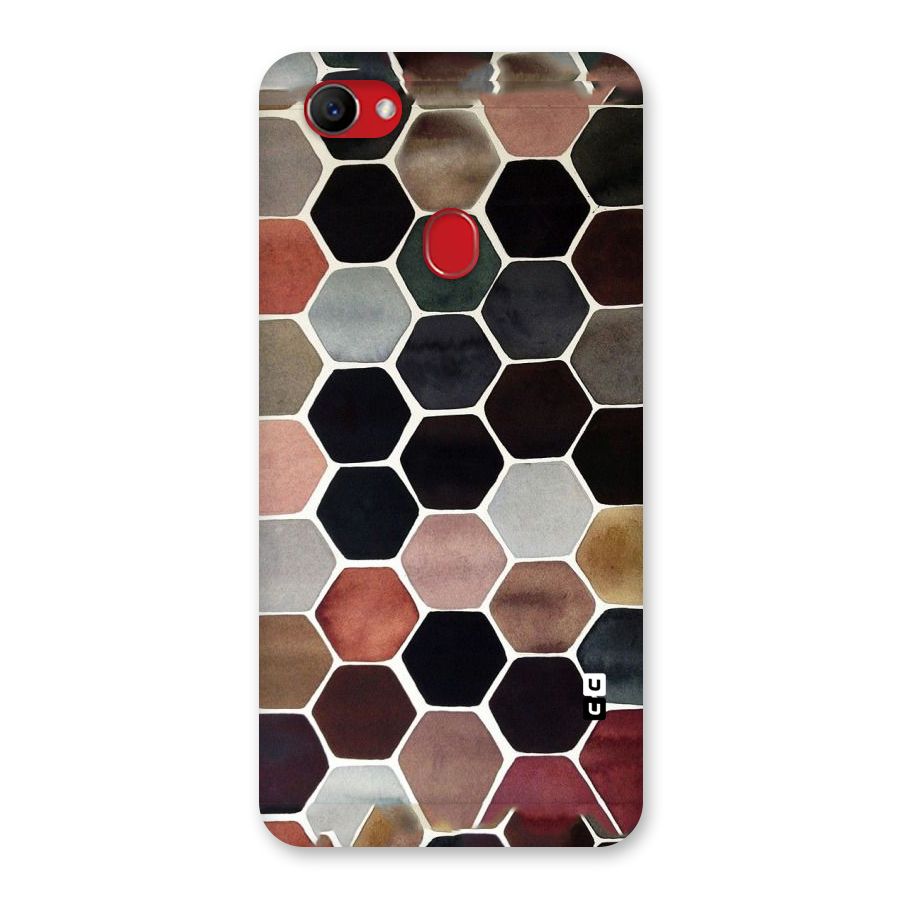 Elite Pastel Hexagons Back Case for Oppo F7