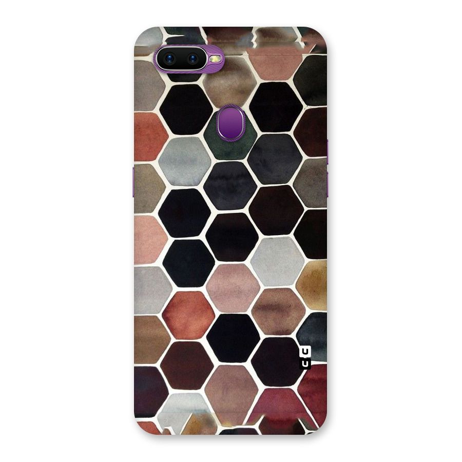 Elite Pastel Hexagons Back Case for Oppo F9
