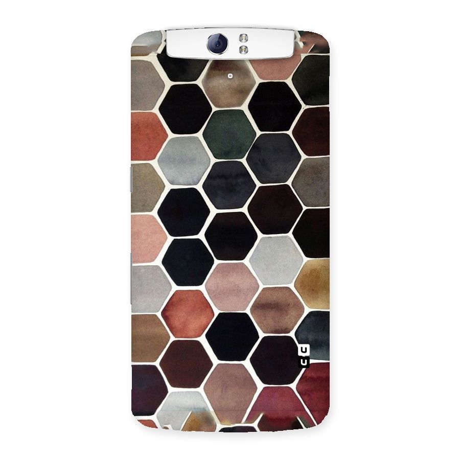 Elite Pastel Hexagons Back Case for Oppo N1