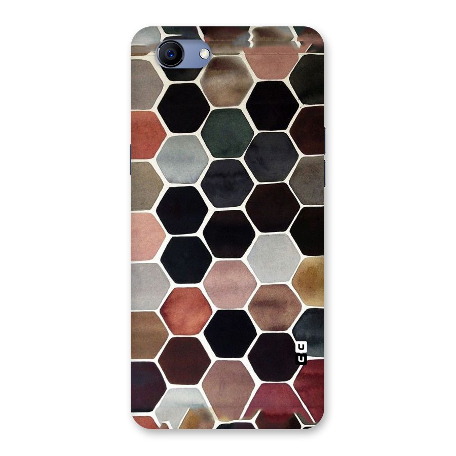 Elite Pastel Hexagons Back Case for Oppo Realme 1