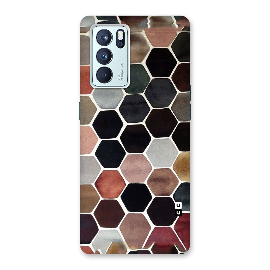 Elite Pastel Hexagons Back Case for Oppo Reno6 Pro 5G