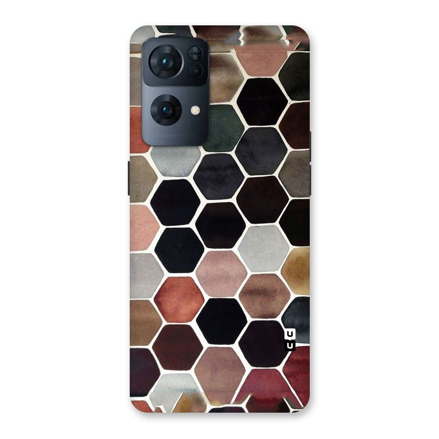 Elite Pastel Hexagons Back Case for Oppo Reno7 Pro 5G