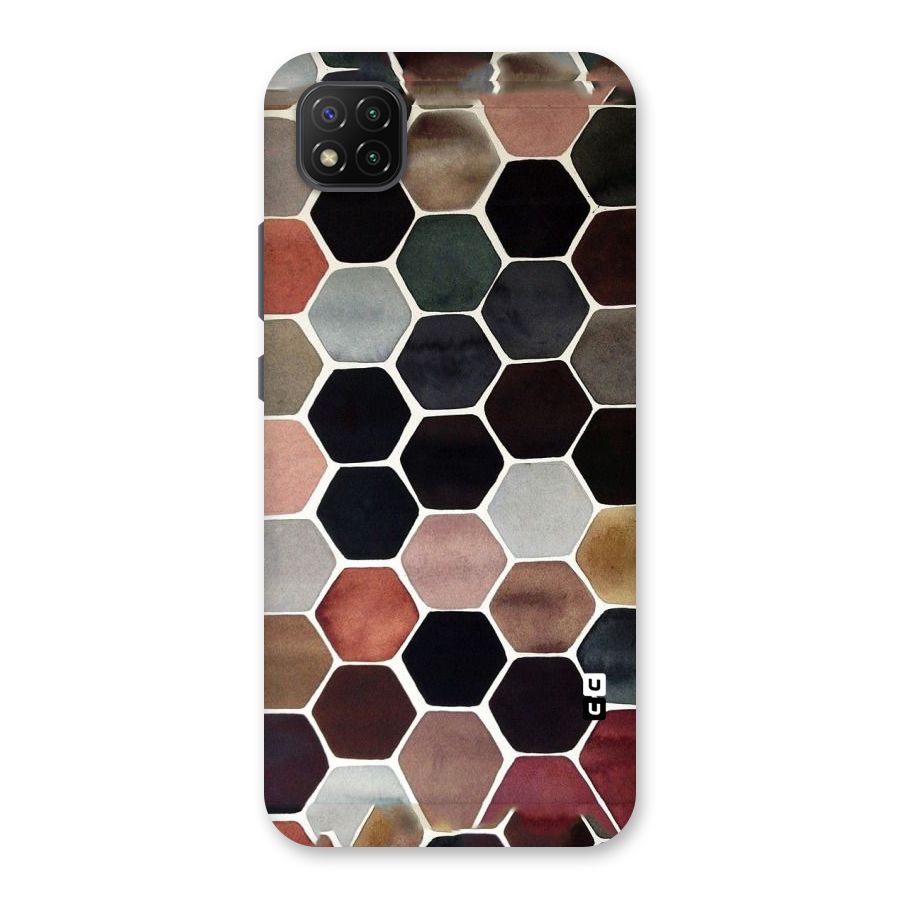 Elite Pastel Hexagons Back Case for Poco C3