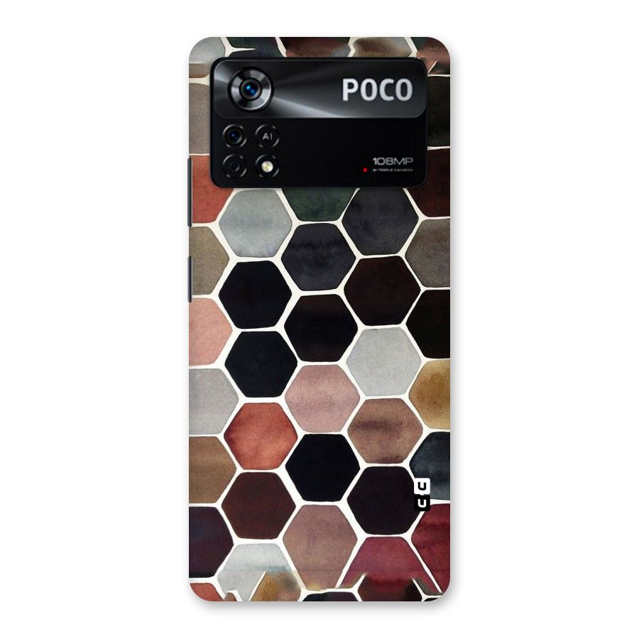 Elite Pastel Hexagons Back Case for Poco X4 Pro 5G
