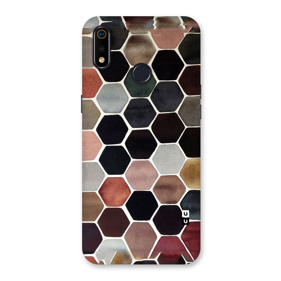 Elite Pastel Hexagons Back Case for Realme 3i