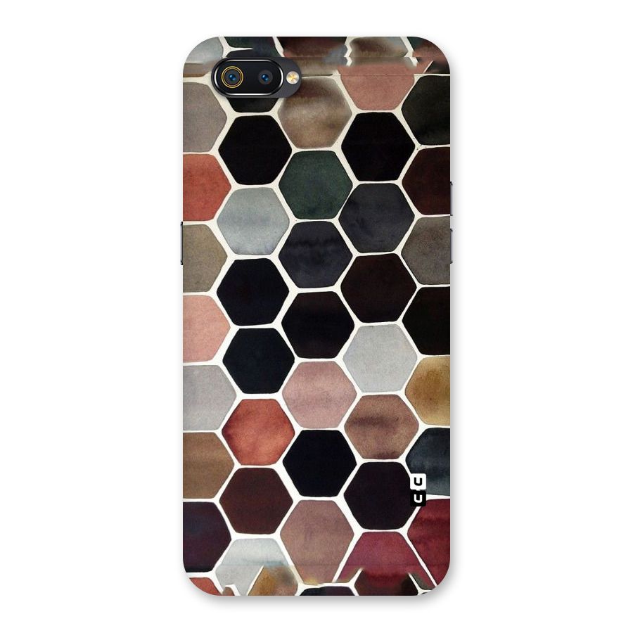 Elite Pastel Hexagons Back Case for Realme C2