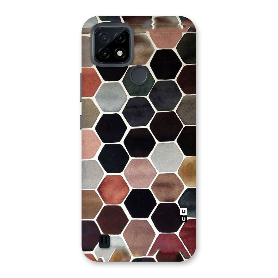 Elite Pastel Hexagons Back Case for Realme C21