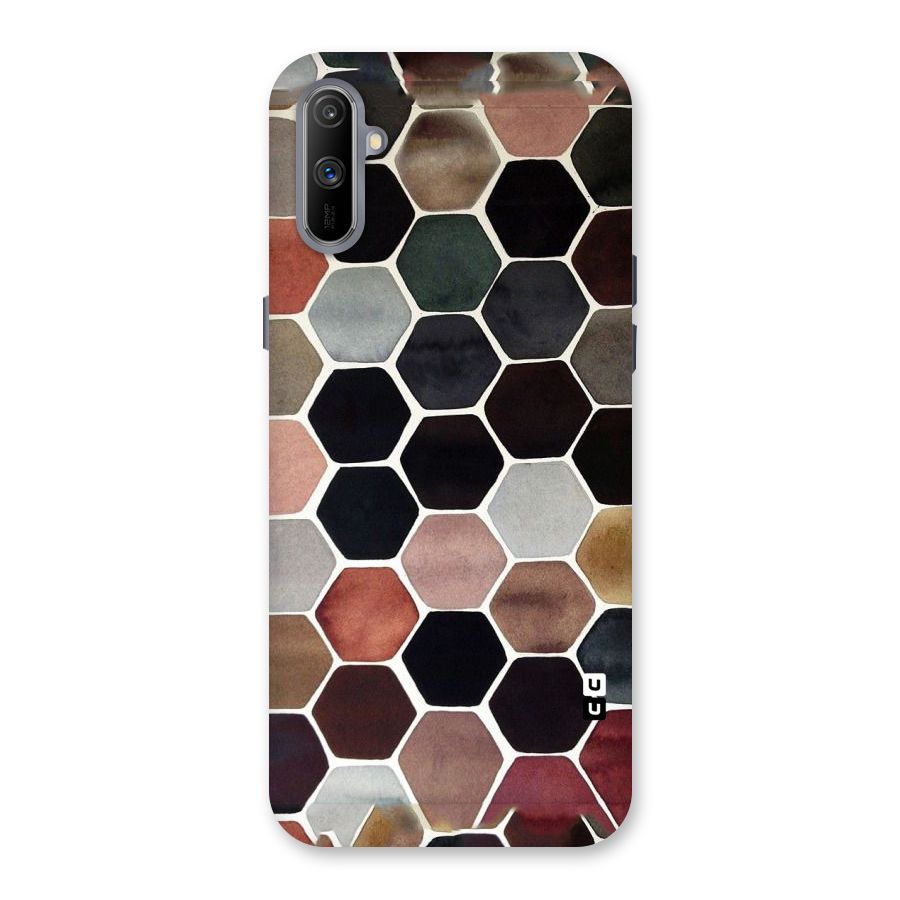 Elite Pastel Hexagons Back Case for Realme C3