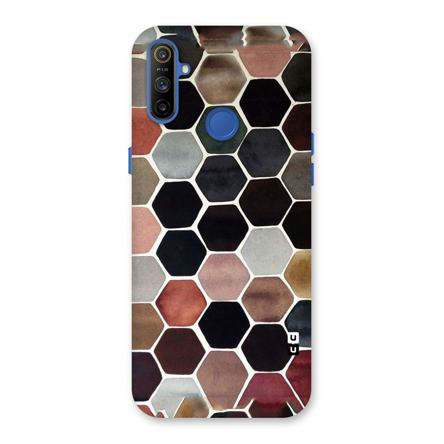 Elite Pastel Hexagons Back Case for Realme Narzo 10A