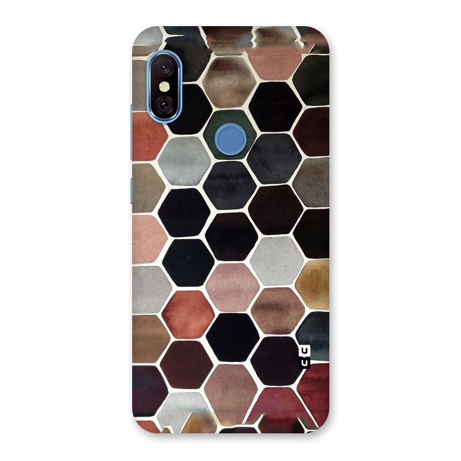 Elite Pastel Hexagons Back Case for Redmi Note 6 Pro