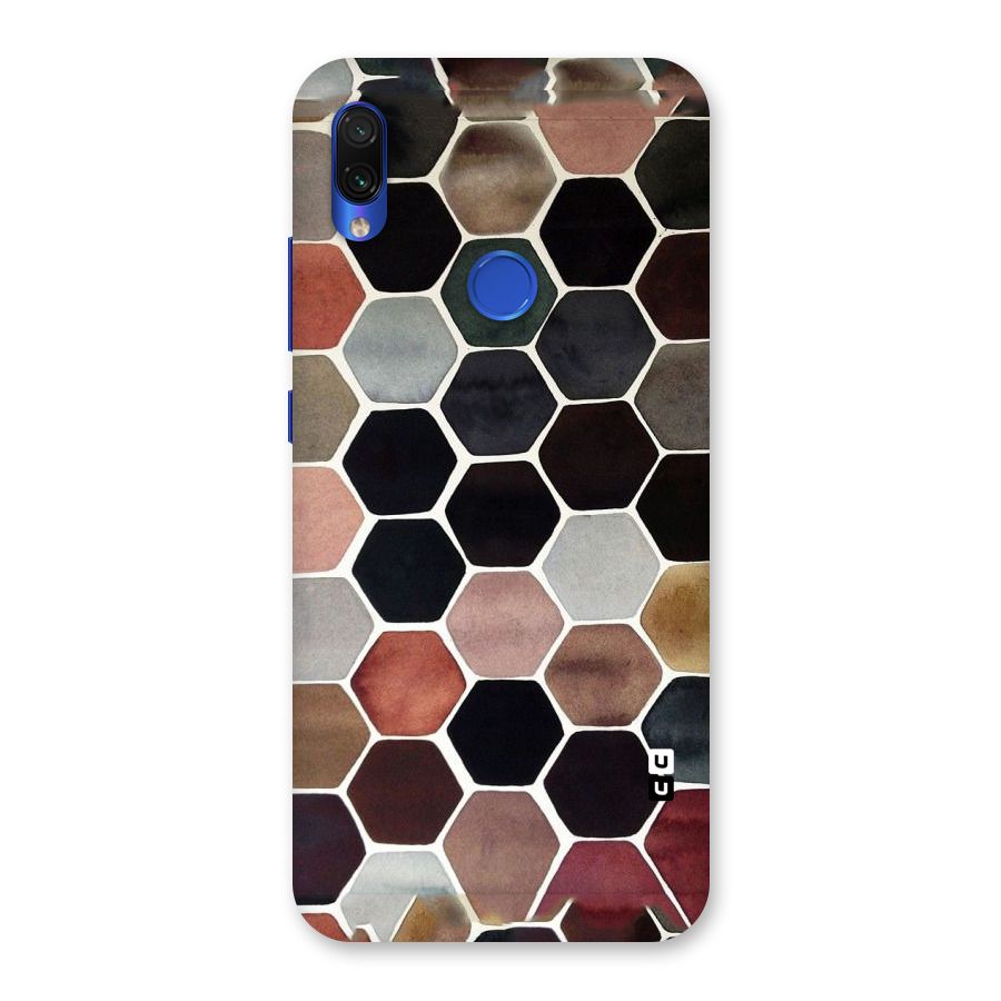Elite Pastel Hexagons Back Case for Redmi Note 7S
