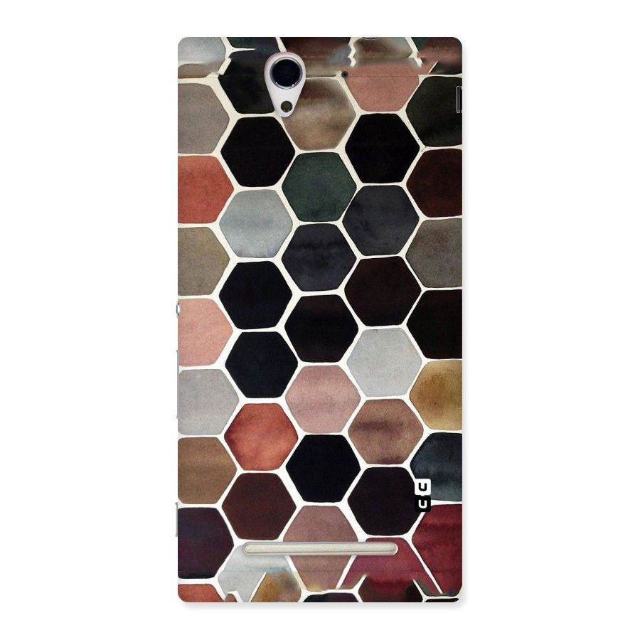 Elite Pastel Hexagons Back Case for Sony Xperia C3