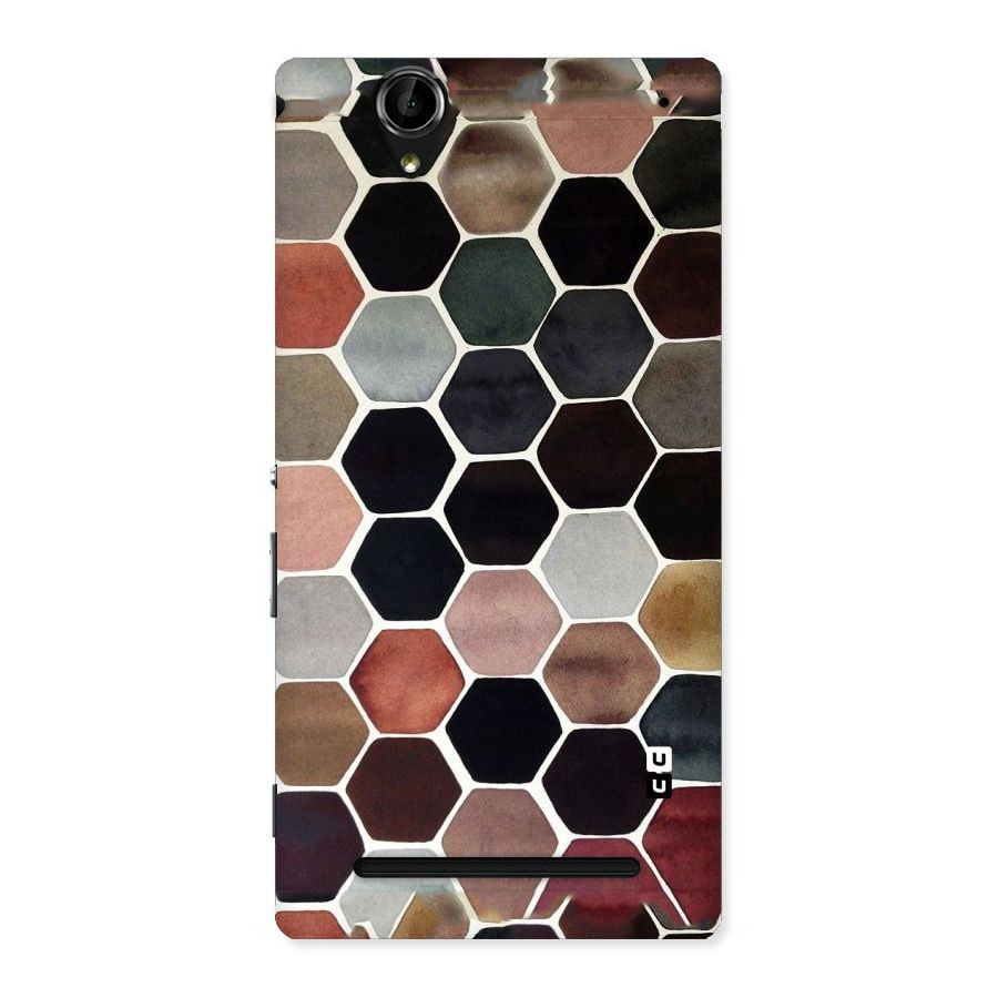 Elite Pastel Hexagons Back Case for Sony Xperia T2