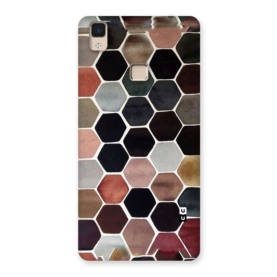Elite Pastel Hexagons Back Case for V3 Max