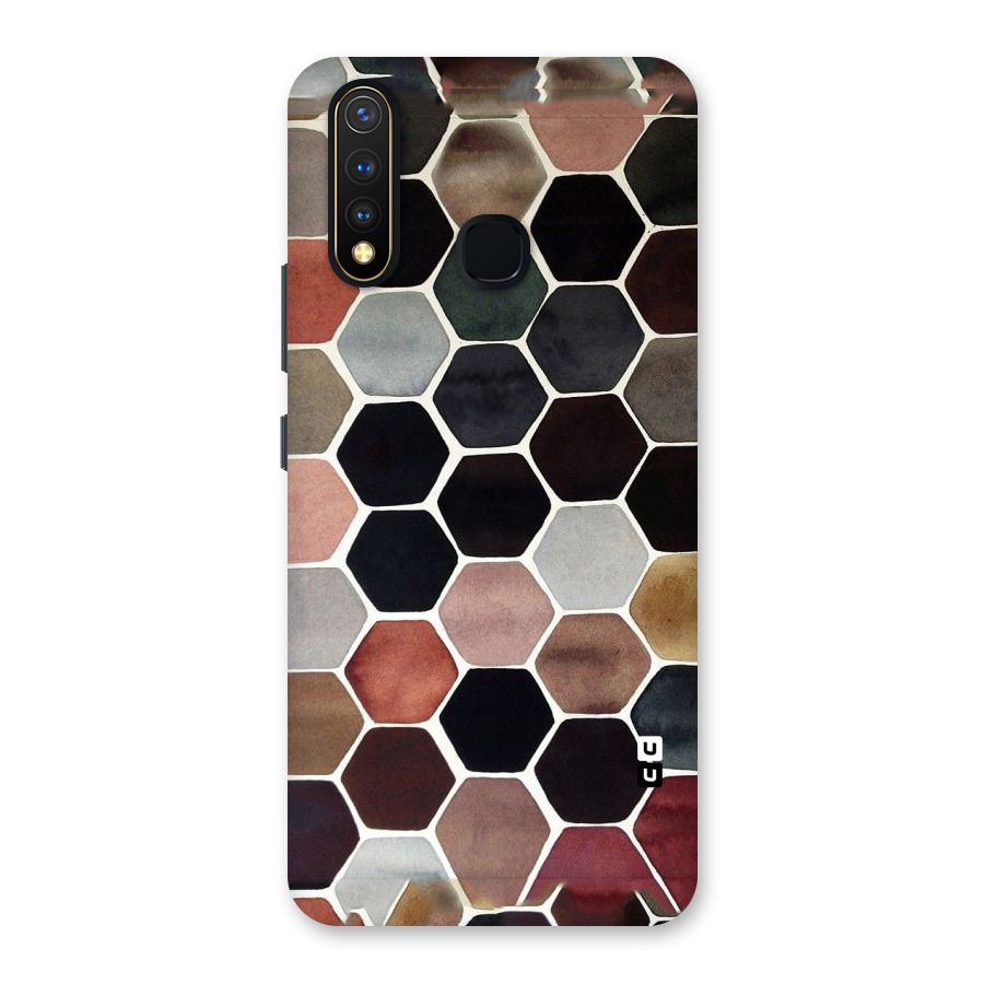 Elite Pastel Hexagons Back Case for Vivo U20