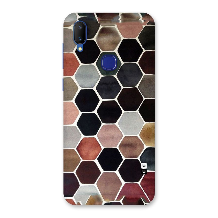Elite Pastel Hexagons Back Case for Vivo V11