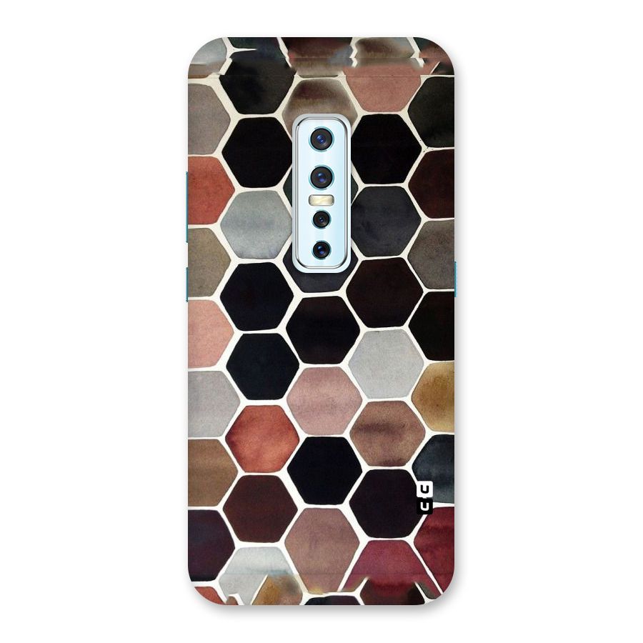 Elite Pastel Hexagons Back Case for Vivo V17 Pro