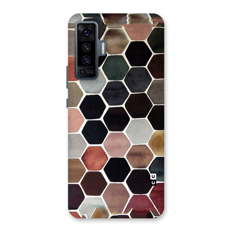 Elite Pastel Hexagons Back Case for Vivo X50