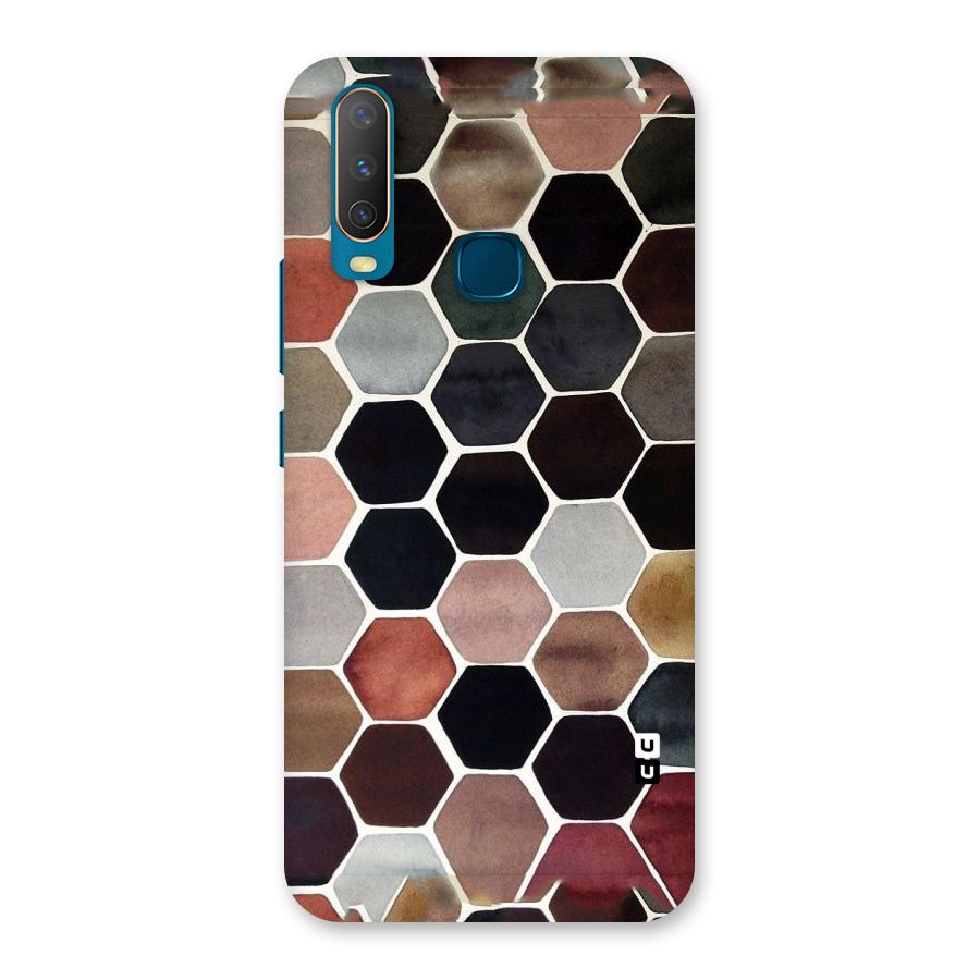 Elite Pastel Hexagons Back Case for Vivo Y17