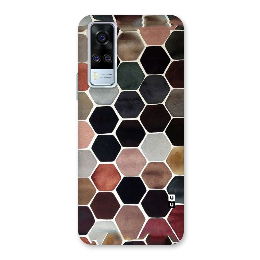 Elite Pastel Hexagons Back Case for Vivo Y31