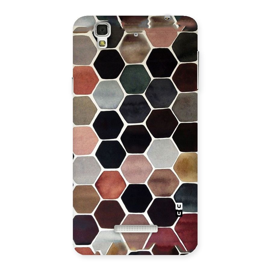 Elite Pastel Hexagons Back Case for YU Yureka Plus
