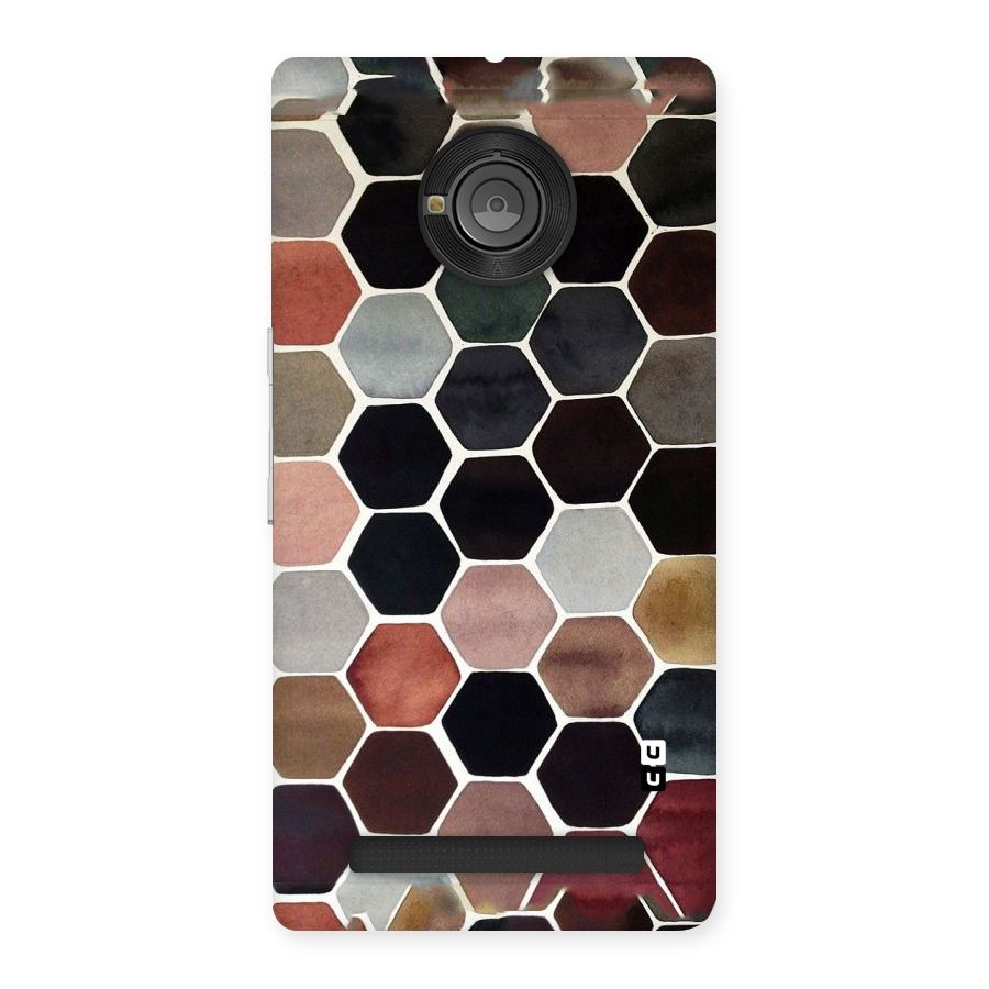 Elite Pastel Hexagons Back Case for Yu Yunique
