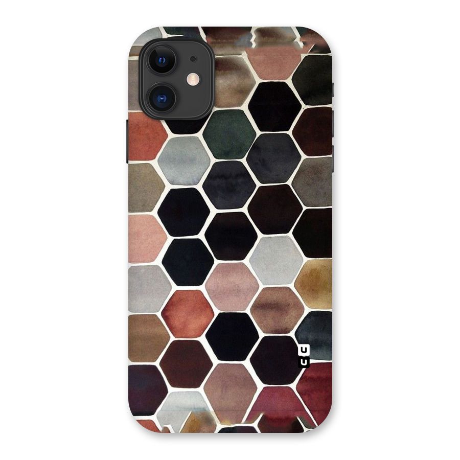 Elite Pastel Hexagons Back Case for iPhone 11