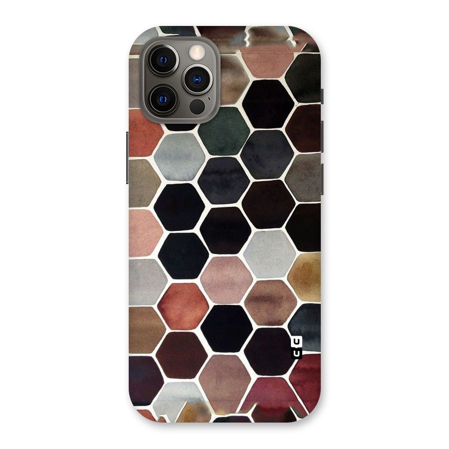 Elite Pastel Hexagons Back Case for iPhone 12 Pro