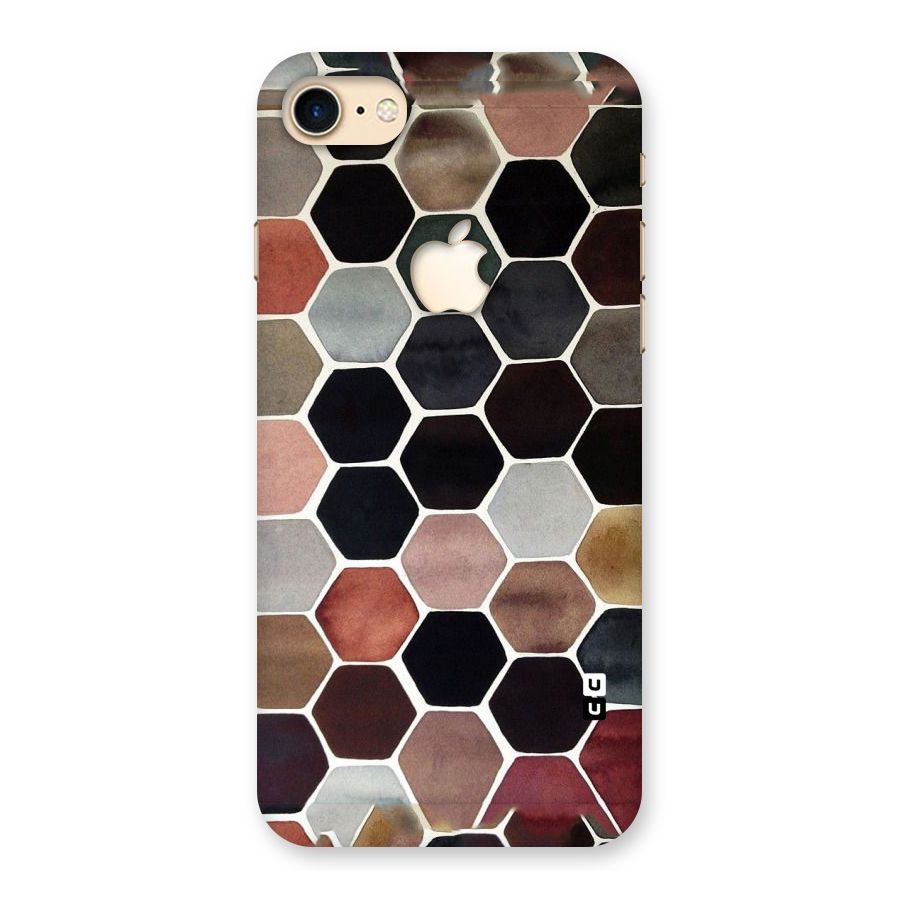 Elite Pastel Hexagons Back Case for iPhone 7 Apple Cut