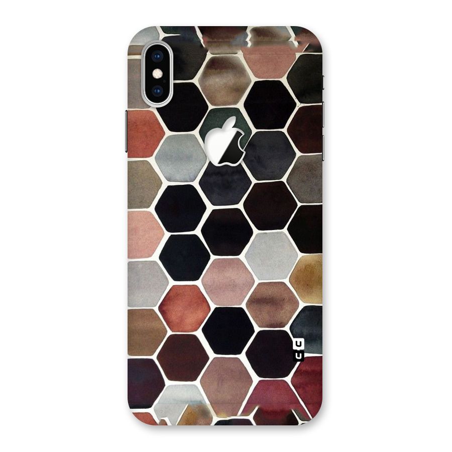 Elite Pastel Hexagons Back Case for iPhone XS Max Apple Cut