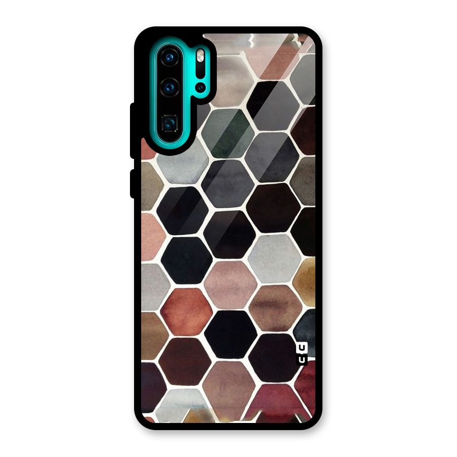 Elite Pastel Hexagons Glass Back Case for Huawei P30 Pro