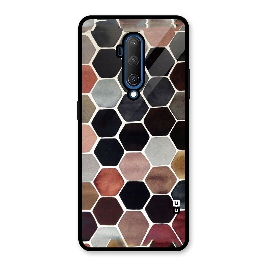 Elite Pastel Hexagons Glass Back Case for OnePlus 7T Pro