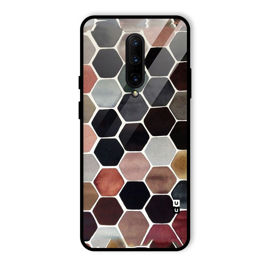 Elite Pastel Hexagons Glass Back Case for OnePlus 7 Pro