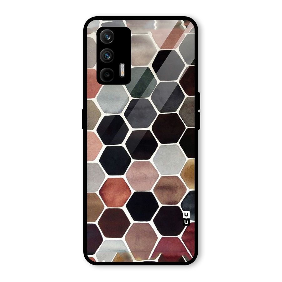 Elite Pastel Hexagons Glass Back Case for Realme GT 5G