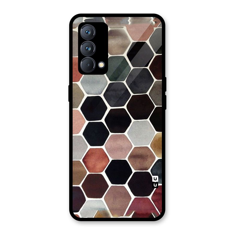 Elite Pastel Hexagons Glass Back Case for Realme GT Master Edition