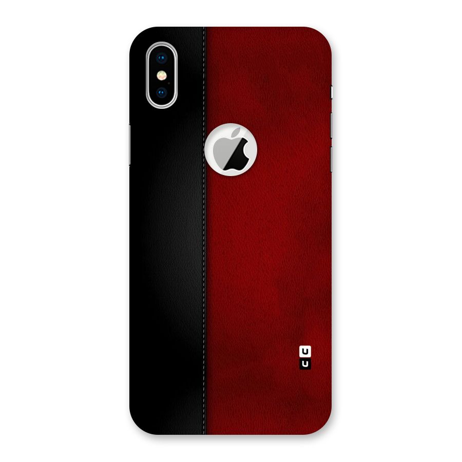 Elite Shade Design Back Case for iPhone X Logo Cut