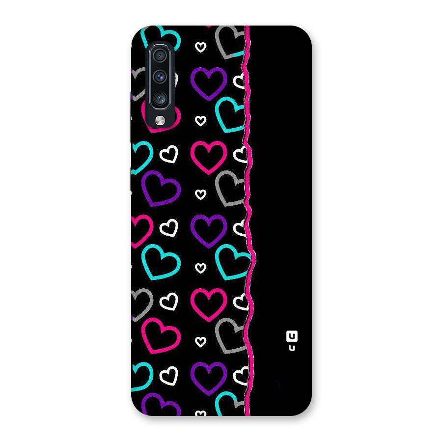 Empty Hearts Back Case for Galaxy A70