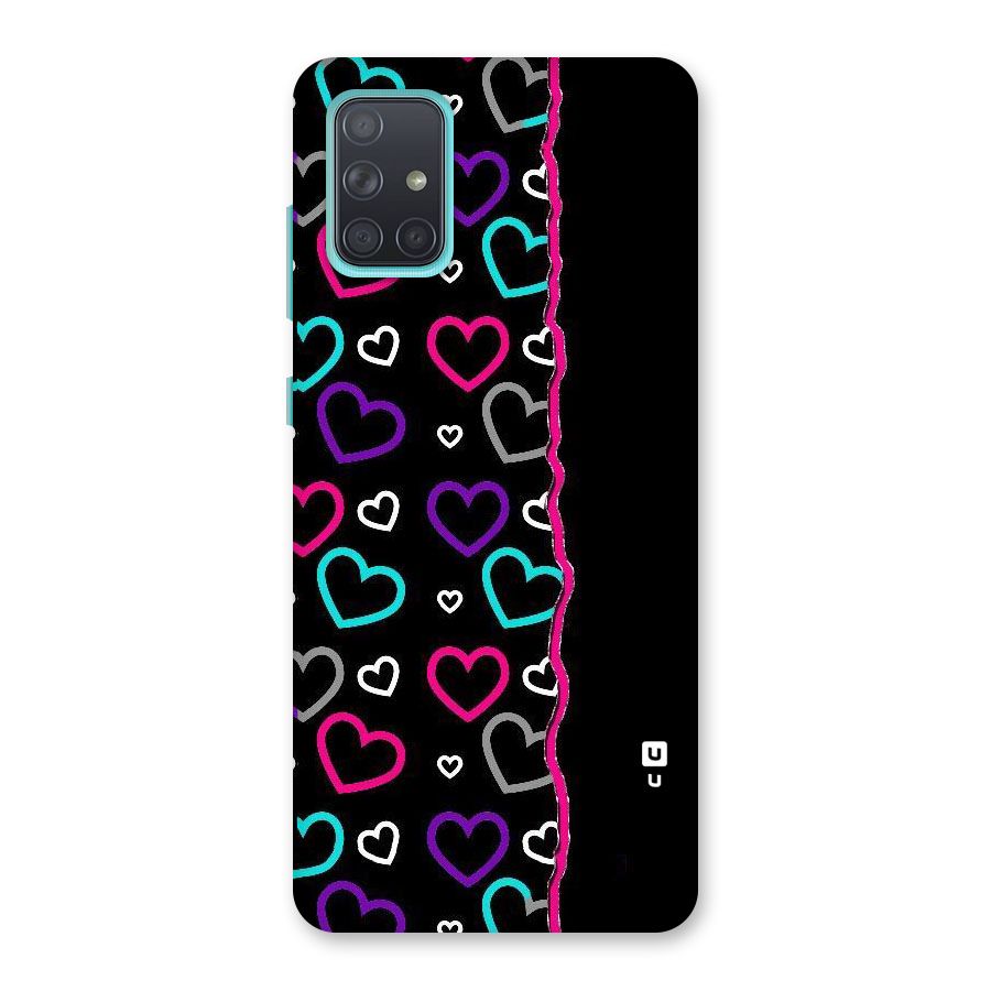 Empty Hearts Back Case for Galaxy A71