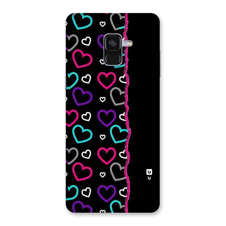 Empty Hearts Back Case for Galaxy A8 Plus