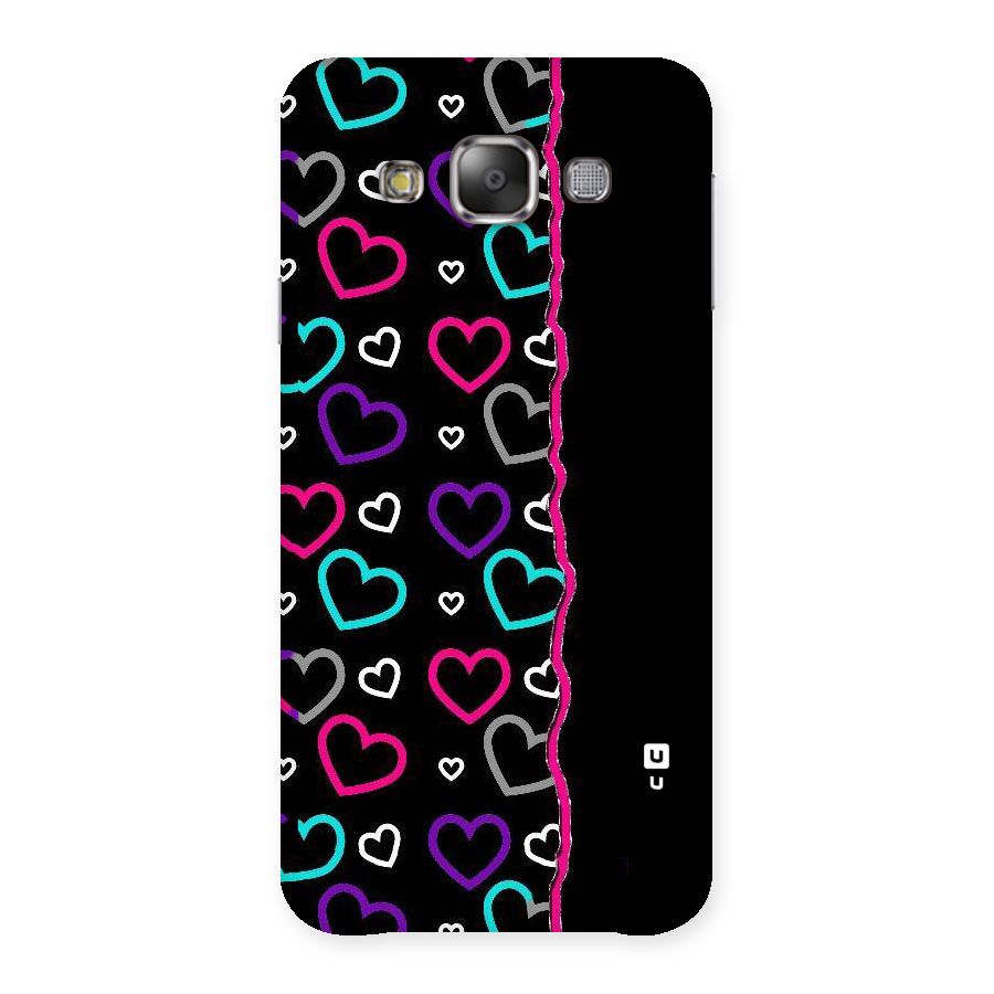 Empty Hearts Back Case for Galaxy E7