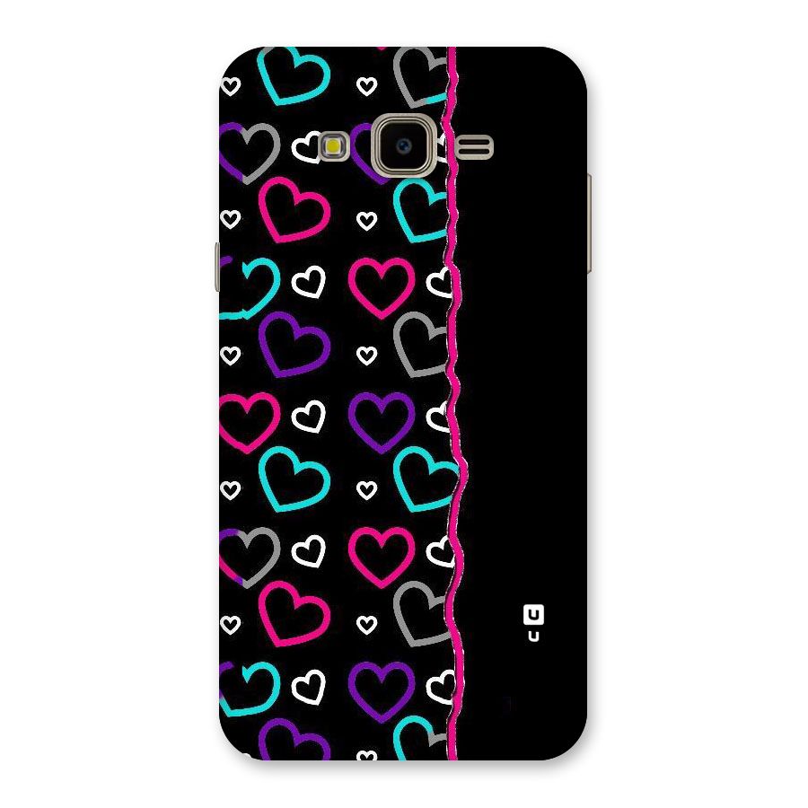 Empty Hearts Back Case for Galaxy J7 Nxt