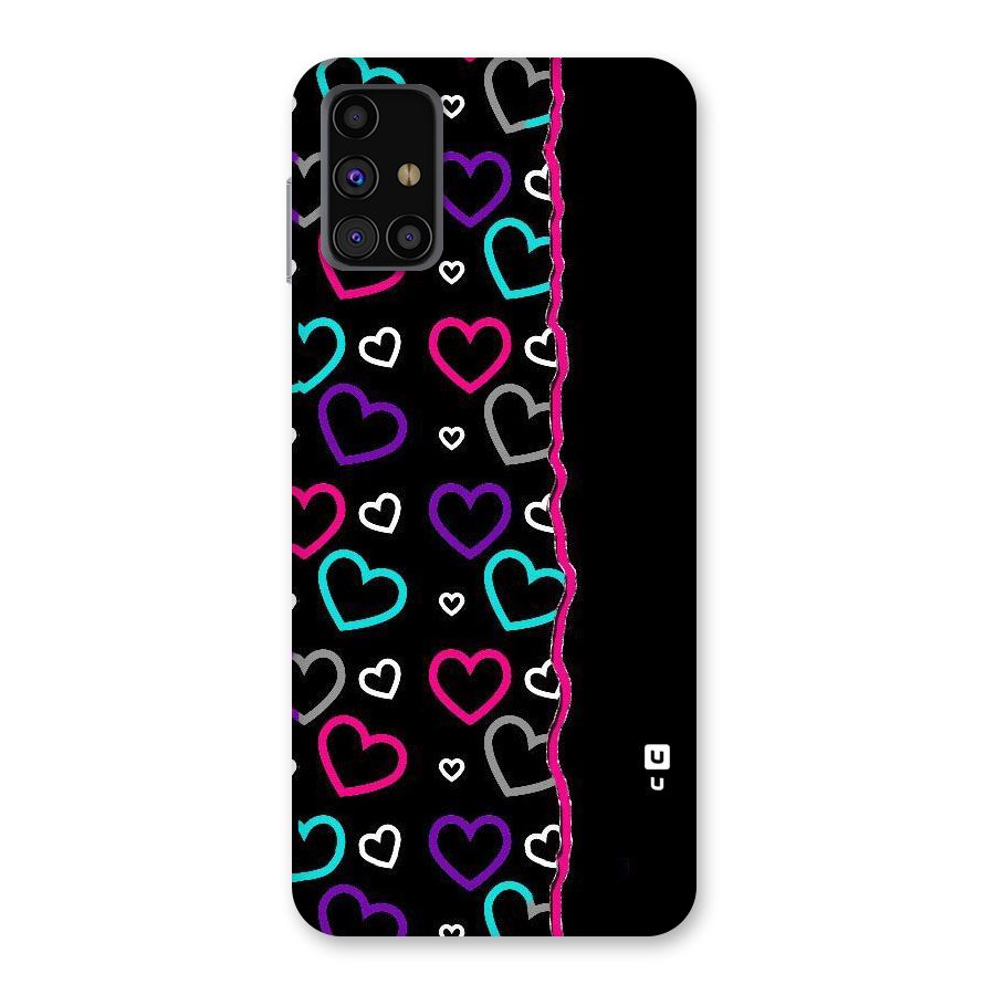 Empty Hearts Back Case for Galaxy M31s