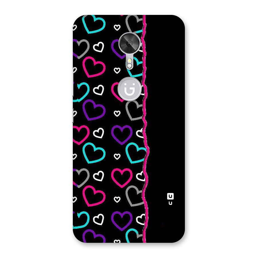 Empty Hearts Back Case for Gionee A1