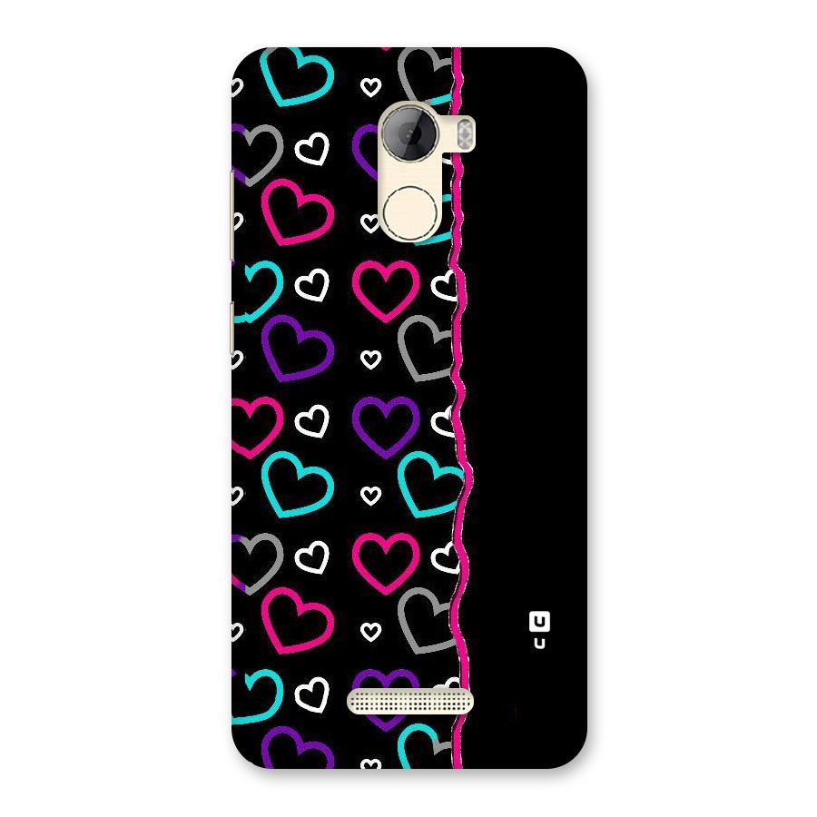 Empty Hearts Back Case for Gionee A1 LIte